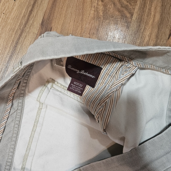 Tommy Bahama Jeans Mens 38x32 Gray Silk Cotton Blend Straight Leg Stretch Pant - Picture 6 of 10